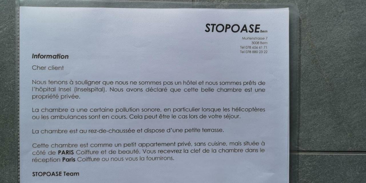 Stopoase Bern Exterior photo